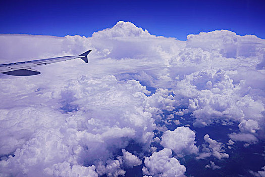 飞机,航空,高空,蓝天,白云