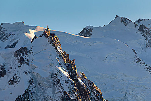 顶峰,车站,夏蒙尼,隆河阿尔卑斯山省,法国,欧洲