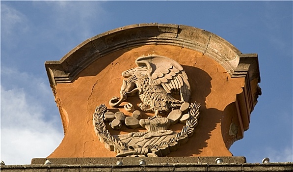 石头,象征,墨西哥,政府建筑,圣米格尔