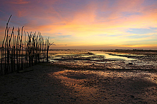 日出,上方,苏禄海,菲律宾,东南亚