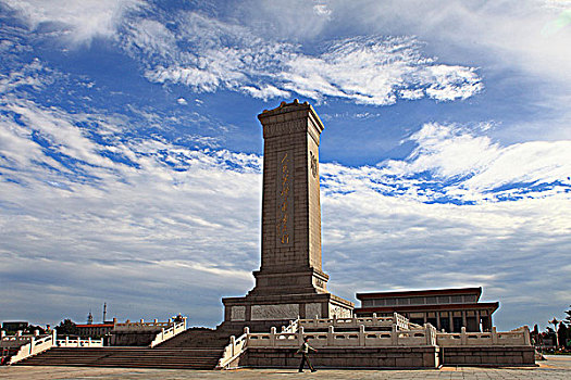 天安门广场上的人民英雄纪念碑