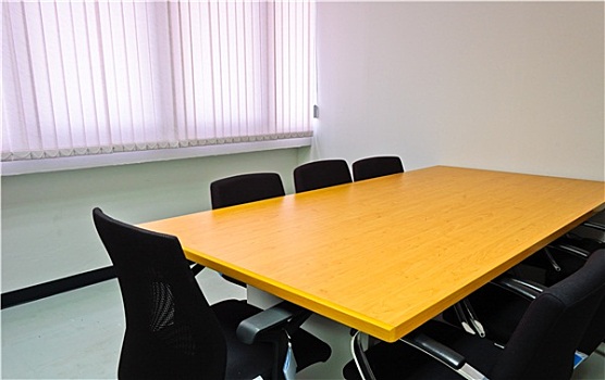 小,会议室,木桌子,黑色,椅子