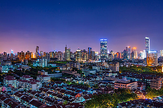 俯瞰上海夜景