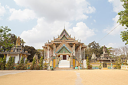 寺院,庙宇,靠近,柬埔寨,亚洲