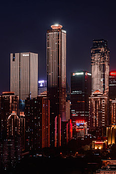 重庆市中心的摩天大楼