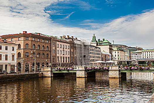 欧洲建筑与河流