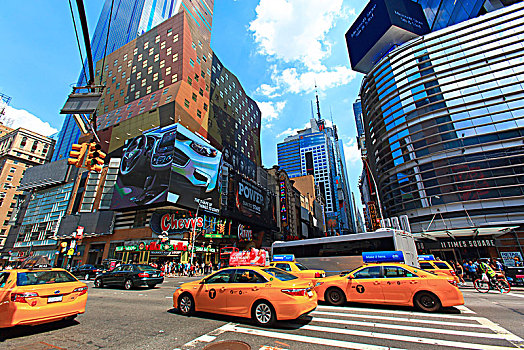美国,纽约,城市,出租车