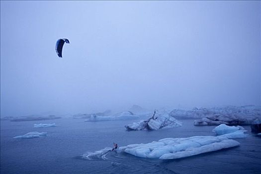 风筝冲浪,冰岛