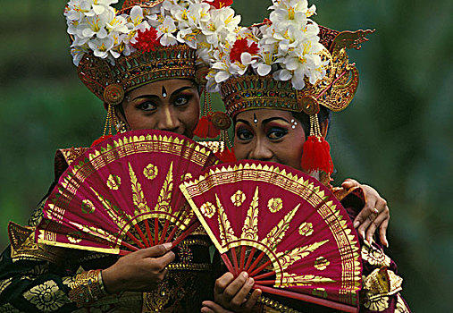 亚洲,印度尼西亚,巴厘岛,乌布,黎弓舞,舞者,20-25岁