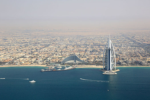 迪拜,帆船酒店,航拍