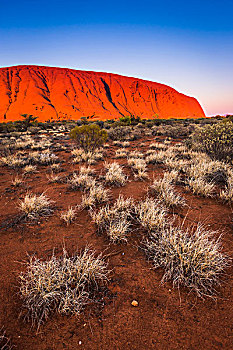乌卢鲁巨石,艾尔斯岩,乌卢鲁卡塔曲塔国家公园,北领地州,澳大利亚