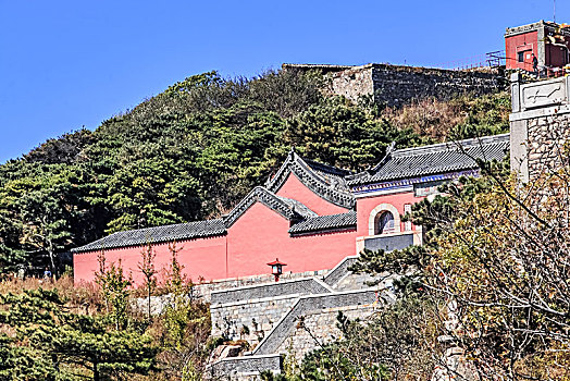 山东省泰安市泰山古建园林建筑景观