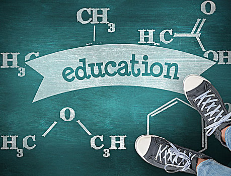 教育,绿色,黑板,文字,休闲,鞋