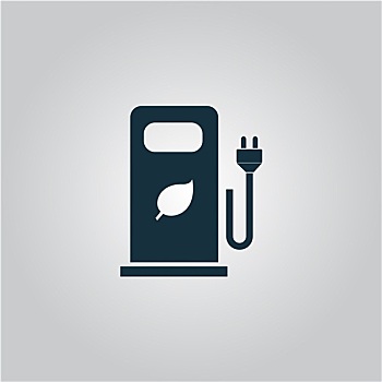 电动汽车,充电,车站,燃料,汽油