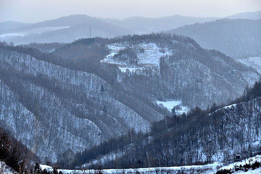 冬季吉林雪村-松岭美景如画