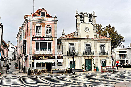 历史,市政厅,卡斯卡伊斯,里斯本,葡萄牙,欧洲