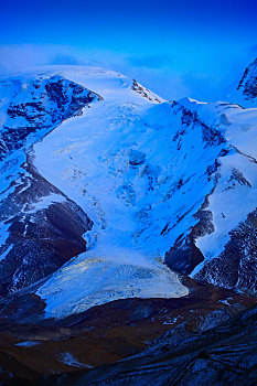 壮观的慕士塔格冰川