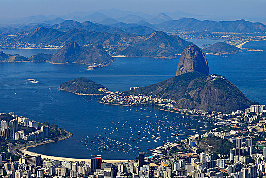 城市,甜面包山,科尔科瓦多,里约热内卢,巴西,南美