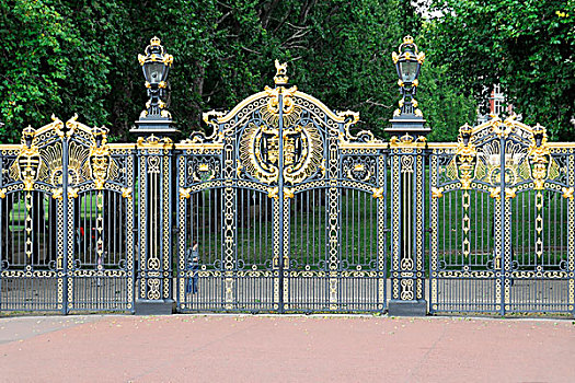 入口,皇家,外套,手臂,英格蘭,大門,白金漢,宮殿,倫敦,英國,歐洲