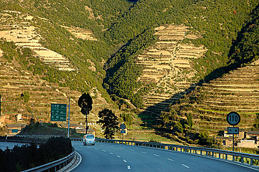 公路,昆明,云南,中国,九月,2006年