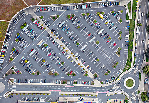 停车场,中心,折扣,路,埃森,鲁尔区,北莱茵威斯特伐利亚,德国
