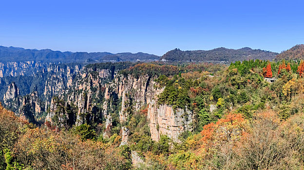 湖南省张家界市武陵源天子山景区自然景观