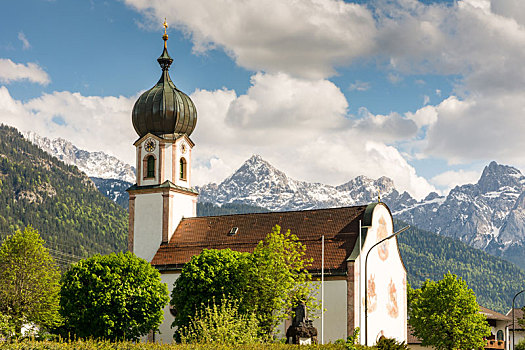 教堂,乡村,巴伐利亚