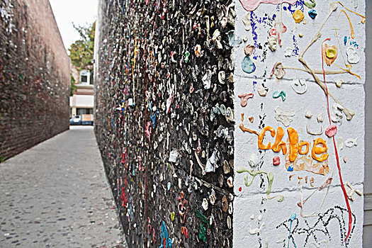 泡泡糖,墙壁,加利福尼亚,美国