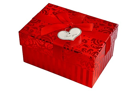 红色,礼盒,绸缎,丝带,蝴蝶结
