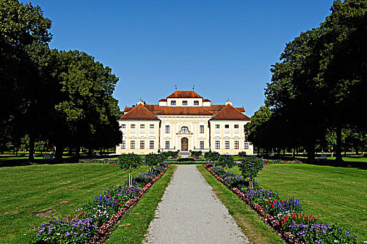 城堡,施莱斯海姆宫,上巴伐利亚,巴伐利亚,德国,欧洲