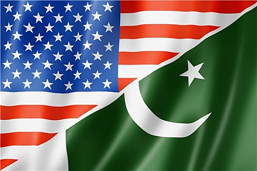 美国,巴基斯坦,旗帜
