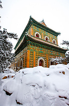 北京颐和园雪景