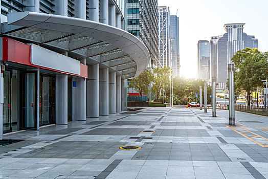 广州现代建筑和街道街景