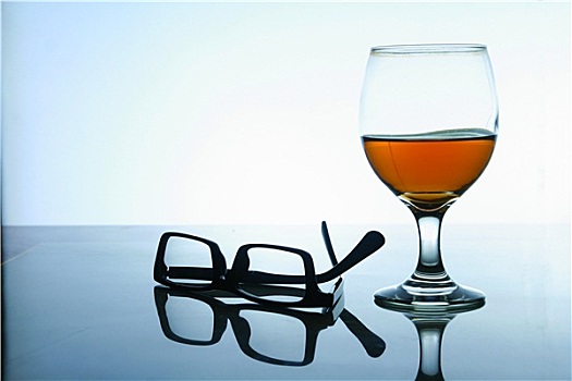 酒,一对,眼镜