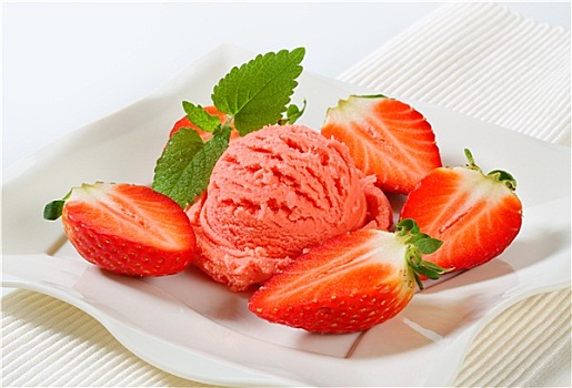草莓,果汁冻