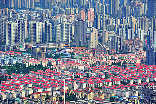上海,俯视,白天