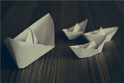 白色,折纸,船