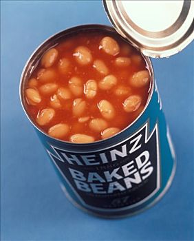 罐头,锔豆,蓝色背景,背景