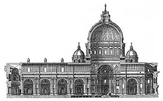 历史,大教堂,梵蒂冈,16世纪,罗马,意大利