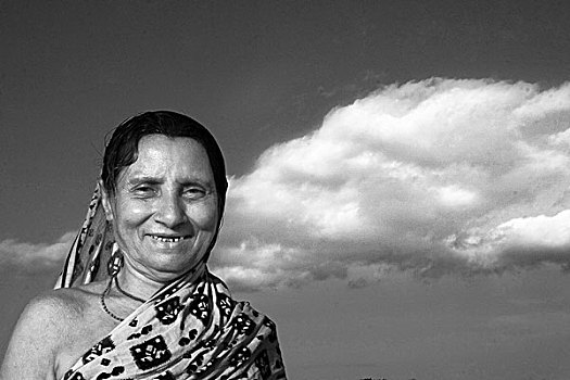 乡村,女人,库尔纳市,孟加拉,四月,2008年