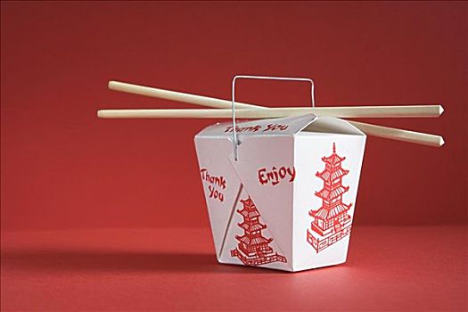 纸盒,中餐,筷子