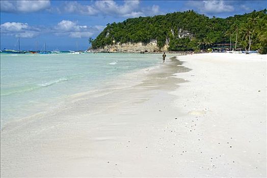 白色,海滩,长滩岛,菲律宾