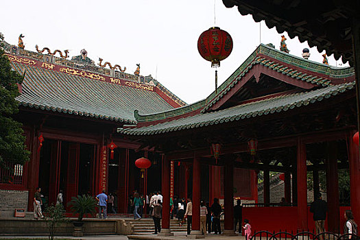 广州黄埔菠萝涎庙会--大殿建筑