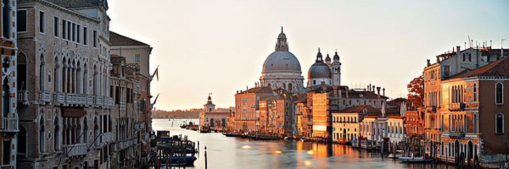 教堂,圣马利亚,行礼,大运河,风景,全景,威尼斯,意大利
