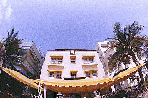 大,酒店,南海滩,迈阿密