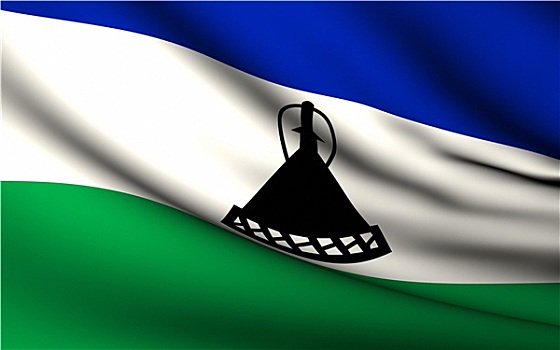 飞,旗帜,莱索托,国家,收集
