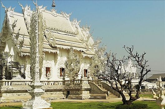 建筑,庙宇,寺院,清莱,省,泰国