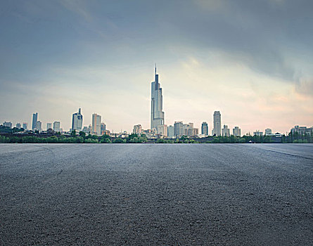 南京城市风光地标建筑及道路素材