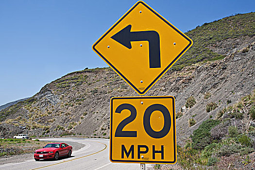 限速标识,加利福尼亚,美国