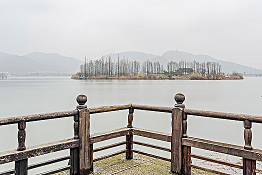 杭州湘湖自然风光秋天